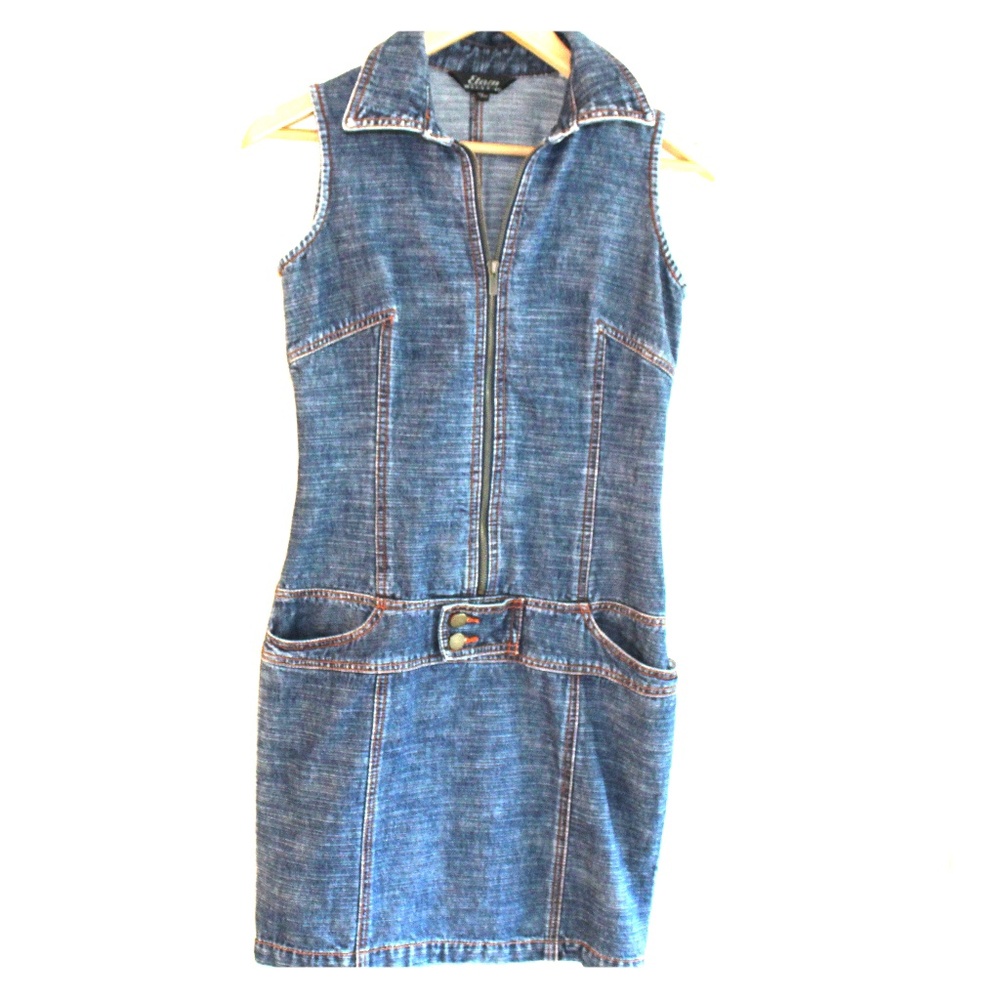 Denim sleaveless dress